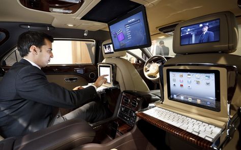 Bentley announces Mulsanne Executive car – With Gaming, iPad, Built-in Wi-Fi Work Hacks, Mobile Notary, Bentley Mulsanne, Bentley Motors, Connected Car, Mobile Office, Chevrolet Trax, Most Expensive Car, Car Office