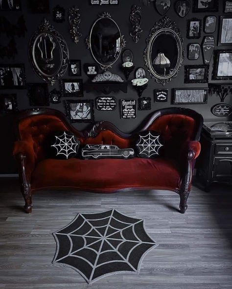 Gothic Decor Bedroom, Goth Bedroom, Gothic Room, Gothic Interior, Gothic Bedroom, Gothic Furniture, Dark Home Decor, Goth Home, Goth Home Decor