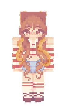 Ginger Minecraft Skin, Minecraft Skins Female Aesthetic, Gyaru Minecraft Skin, Minecraft Java Skin, Scene Minecraft Skin, Chibi Minecraft Skins, Skinseed Minecraft Skins, Minecraft Fairy Skin, Hd Minecraft Skins