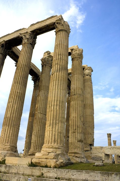 Temple of Zeus, Olympia, Greece. Image of the ancient Temple of Zeus, Olympia, G , #AFFILIATE, #Olympia, #Zeus, #Temple, #ancient, #Image #ad Temple Of Zeus Olympia, Olympia Greece, Ancient Olympia, Greek Statues, A Level Art Sketchbook, Classical Antiquity, Ancient Temples, Acropolis, Archaeological Site