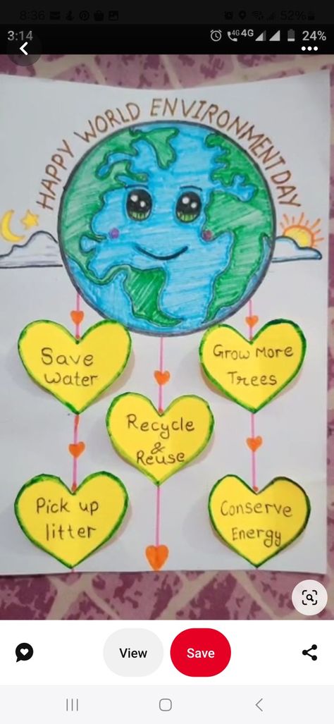 Earth Day Drawing, Earth Day Posters, Earth Day Projects, English Project, Earth Day Crafts, Earth Day Activities, Science Projects For Kids, Preschool Arts And Crafts, Environment Day