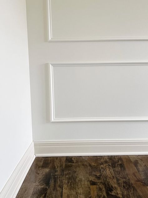 Pairing Creamy Trim with Warm White Walls - Life Love Larson White Walls Cream Trim Living Room, White Walls With Cream Trim, Warm White Walls, White Dove Trim, Large Bedroom Wall, Neutral Wall Paint, Best Wall Paint, Cream Paint Colors, White Interior Paint