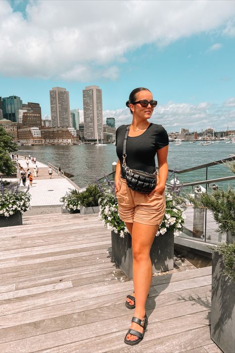 summer outfit, summer style, steve madden sandals Steve Madden Mona Sandals Outfit, Steve Madden Sandals Outfit, Cruise Vibes, Steve Madden Sandals, Sandals Outfit, Linen Shorts, Outfit Summer, Winter Fashion Outfits, Summer Outfit