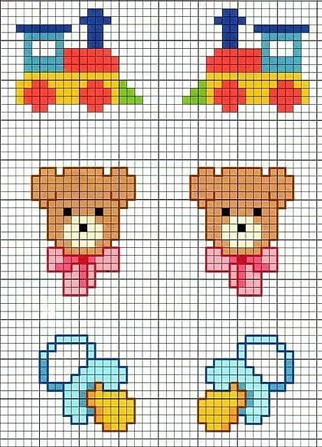 Orsetti punto croce schemi bavaglini 1 - magiedifilo.it punto croce uncinetto schemi gratis hobby creativi Cross Stitch Beginner, Baby Cross Stitch Patterns, Cross Stitch For Kids, Pola Kristik, Mini Cross Stitch, Baby Cross, Cross Stitch Borders, Cross Stitch Baby, Cross Stitch Cards