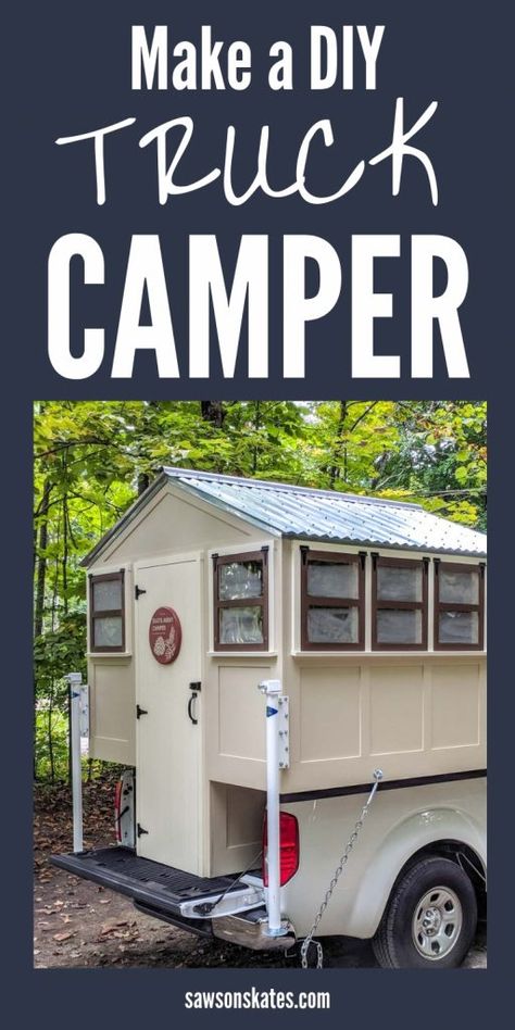 Diy Truck Camper, Truck Bed Date, Cabin On Wheels, Homemade Camper, Small Pickups, Truck Bed Storage, Diy Camper Trailer, Truck Bed Camping, Pickup Camper