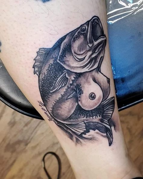 Fishing Pole Tattoo, Catfish Tattoo, Unforgettable Tattoo, Bass Fishing Tattoo, Hunting Fishing Tattoo, Small Fish Tattoos, Cow Skull Tattoos, Trout Tattoo, Carp Tattoo