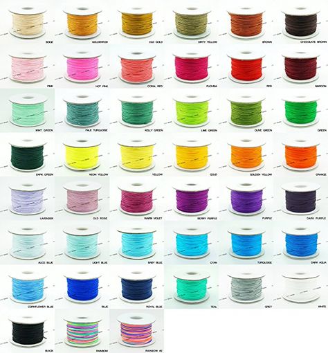 0.8mm Chinese Knot Nylon Braided Cord Beading String, 10 X 50yards Spool (PICK YOUR COLORS!) Softball Bracelet, Cheer Megaphone, Affirmation Bracelets, Football Bracelet, Spirit Gifts, Messy Braids, Chevron Bracelet, Coupon Card, Adjustable Knot