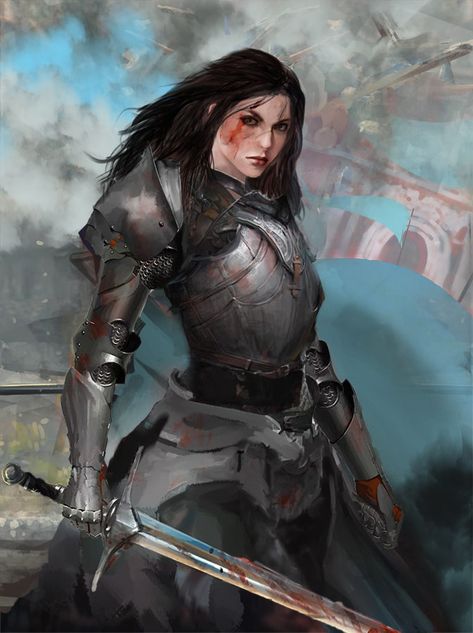 Battle Mage Concept Art - Peter Flannery Knight Lady, Woman In Armor, Santa Joana D'arc, Battle Mage, Fantasy Things, Jeanne D'arc, Warrior Women, Female Armor, Roleplay Characters