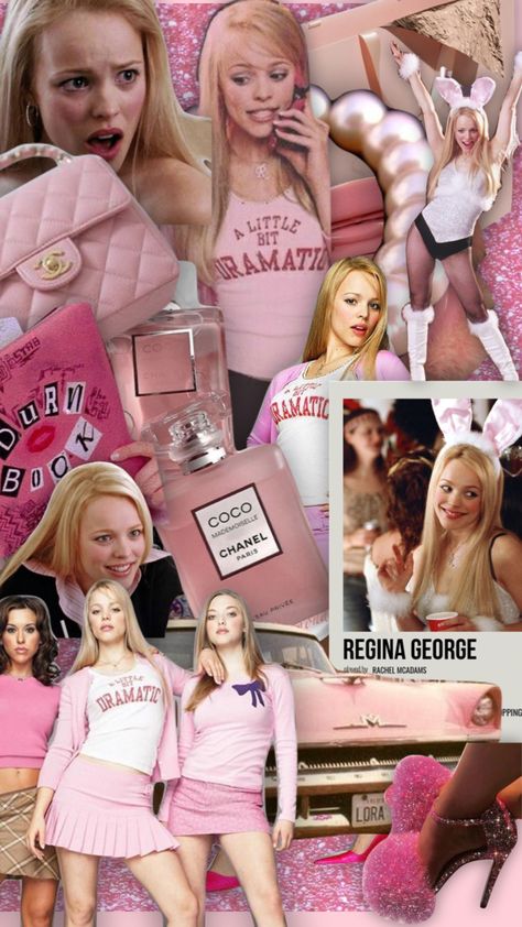 Iconic Pink Outfits, Regina George Wallpaper, Regina George Icon, Regina George Halloween Costume, Regina George Outfit, Regina George Halloween, Regina George Aesthetic, Mean Girls Christmas, Mean Girls Aesthetic