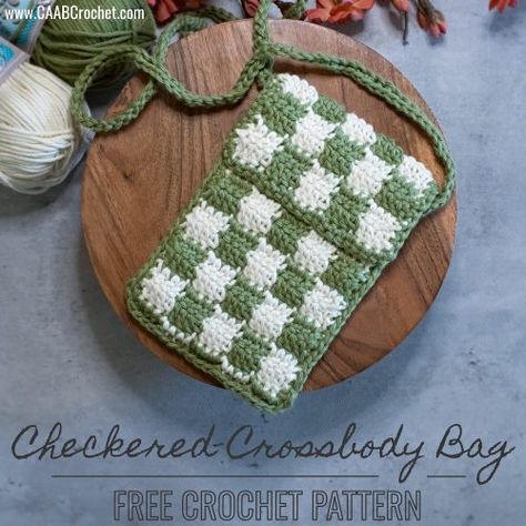 Table Crochet, Crossbody Bag Crochet, Checkered Crochet, Crochet Checkered, Crochet Crossbody Bag, Crossbody Bag Pattern, Bag Crochet Pattern, Confection Au Crochet, Crochet Bag Pattern Free