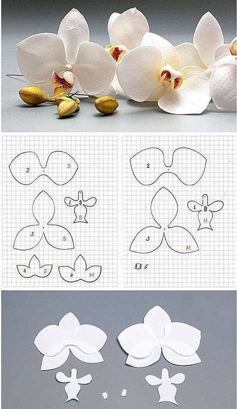 Paper Flower Patterns, Wafer Paper Flowers, Plastic Bottle Art, Gum Paste Flowers, Handmade Flowers Fabric, Fondant Flowers, Giant Flowers, Wafer Paper, Paper Flowers Diy