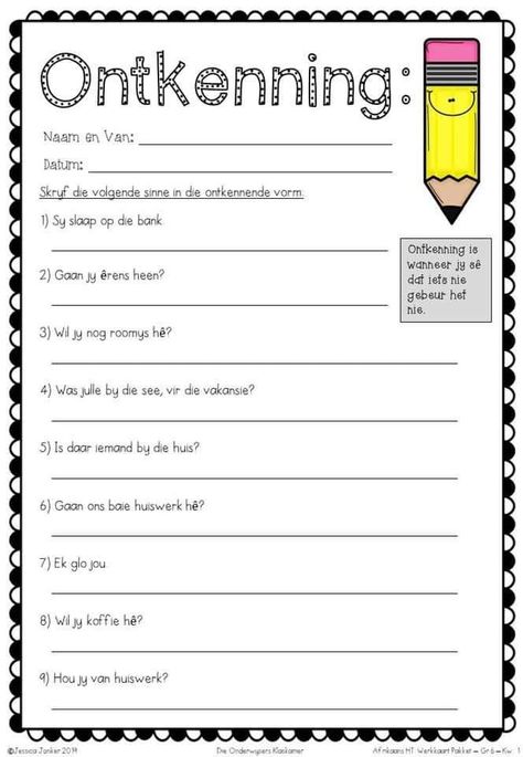 Gr. 6 Ht (gekry Op Fb) image and visual related images Afrikaans Worksheets Grade 5, Afrikaans Language Worksheets, Afrikaans Worksheets, 5th Grade Worksheets, Grammar Games, Quotes Dream, Teaching Spelling, Teaching English Grammar, Language Worksheets