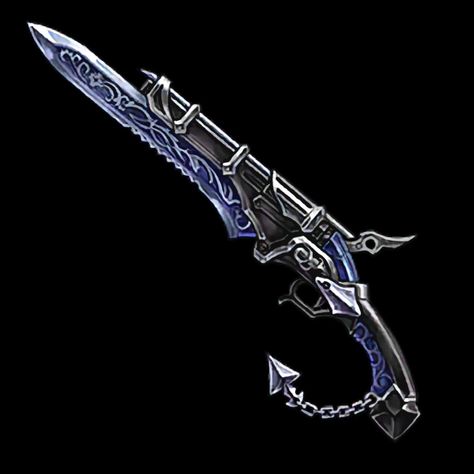 Knife Fantasy Art, Gunblade Art, Fantasy Gunblade, Gunsword Concept, Gunblade Concept Art, Dragon Knight, Rpg Map, Dnd Dragons, Tactical Gear Loadout