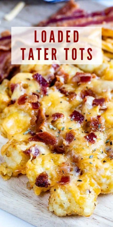 Cheese Tater Tots Recipes, Tater Tot Grilled Cheese, Loaded Cheesy Tater Tots, Tater Tots With Cheese And Bacon, Cheese Sauce For Tater Tots, Loaded Potato Tots Recipes, Chilli Cheese Tator Tots, Dirty Tots Recipe, Tator Tot Recipes Appetizers Snacks