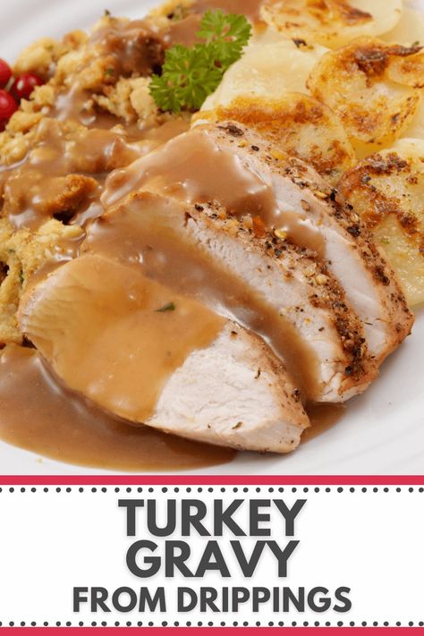 Roasted Chicken Gravy Recipe, Gravy From Drippings, Roasted Brussel Sprouts With Bacon, Yummy Recipes For Dinner, Best Gravy Recipe, Gravy Mashed Potatoes, Making Gravy, Homemade Chicken Gravy, Turkey Gravy From Drippings