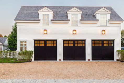 Carriage House Doors - Patrick Ahearn Architect Homestead Property, Farmhouse Exteriors, Carriage House Garage Doors, Patrick Ahearn Architect, Carriage House Doors, Patrick Ahearn, Garage Entrance, Carriage House Garage, Garage Guest House