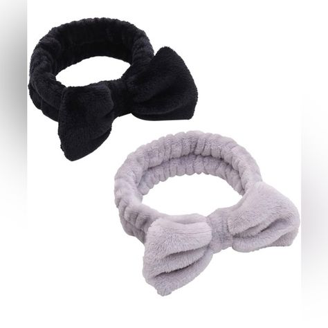 NEW Facial Bow Head band. Washing Spa Headband. 2 Pack(Black+Gray) Makeup Hairband, Fashion Headbands, Teeth Whitening Remedies, Living My Dream Life, Headband Accessories, Mask Hair, Facial Makeup, Face Skincare, Washing Face