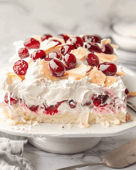 Heaven On Earth Cake - Recipes, Tasks & Tools Heaven On Earth Cake, Earth Cake, Dessert Taco, Cherry Desserts, Chocolate Chip Cookie Dough, Angel Food, Cake Ingredients, Heaven On Earth, Let Them Eat Cake