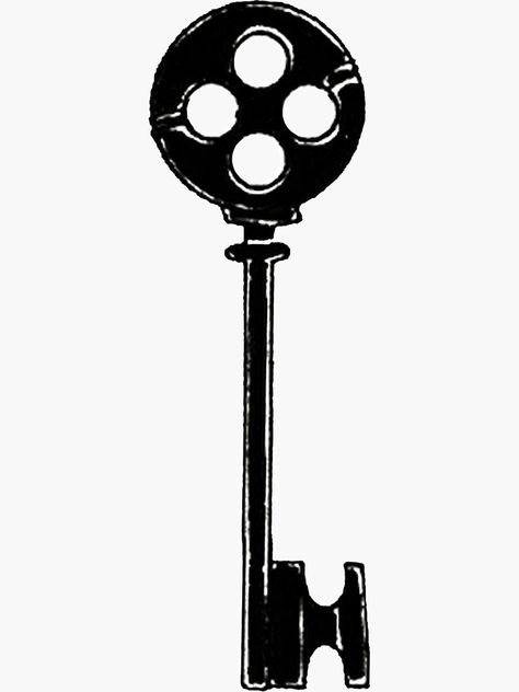 Coraline Key Tattoo Ideas, Coraline Minimalist Tattoo, Coraline Key Drawing, Coraline Line Art, Coraline Button Tattoo, Coraline Key Tattoo, Key Doodle, Coraline Doodles, Protector Tattoo