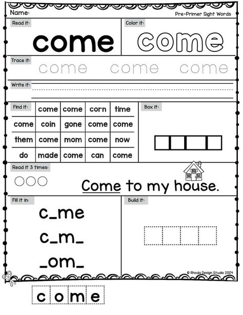 Make pre-k sight words practice stress-free with these free, printable worksheets. Designed to help kids learn pre-primer sight words with ease. Save this pin for your balanced literacy toolkit! Free Sight Word Printables, Pre K Worksheets Free Printables, Homeschooling Worksheets, Pre K Sight Words, Pre K Worksheets, Pre Primer Sight Words, Sight Words Printables, Balanced Literacy, Sight Word Practice