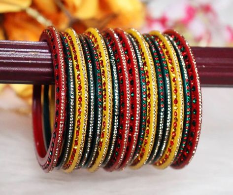 rajasthani traditional lakh bangles latest design 2021 -: For product related enquiry call or WhatsApp us at +91-9460223472 you can also order by visiting our website:- www.mbskart.com click here to order👉 https://www.mbskart.com/product/rajasthani-traditional-lakh-bangles-9/ >> Sizes available -: 2/4(S) -: 2/6(M) -: 2/8(L) Dispatch time - within 7days Delivery time -10 to 12 days Lakh Bangles, Bangles And Bracelets, Fancy Makeup, Fancy Jewellery, Bangle Designs, Latest Design, Click Here, Bangles, My Saves