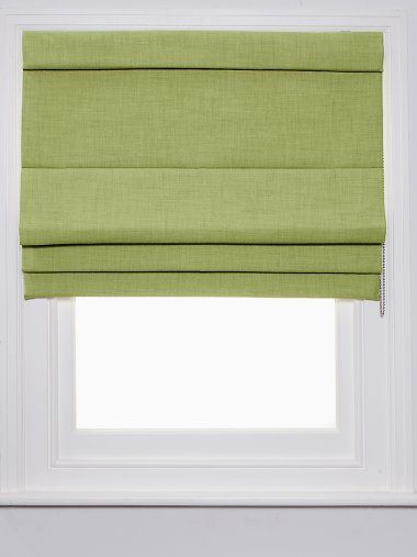 Roman blind in Olive, available from The Blind Shop. Wooden Blinds Kitchen, Grey Roman Blinds, Grey Blinds, Patio Blinds, Modern Blinds, Living Room Blinds, Bedroom Blinds, Blinds Design, Diy Blinds