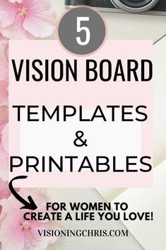 Free Vision Board Template, Manifestation Mindset, Vision For Your Life, Free Vision Board, Vision Board Words, Vision Board Diy, Vision Board Planner, Vision Board Printables, Business Boutique