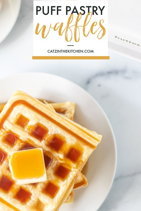 Recipes don't get simpler than this. One ingredient. One waffle iron. A few minutes. Flaky, buttery breakfast is served. Puff Pastry Waffles, Waffle Iron Recipes, Sweet Smoothies, Low Calorie Breakfast, Iron Recipes, Easy Brunch, Puff Pastry Recipes, Waffle Iron, Quick And Easy Breakfast