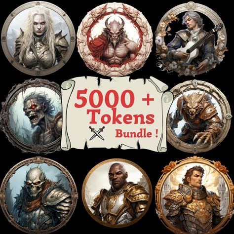 Dnd Tokens, Dnd Character Sheet, Village Map, Mind Flayer, Virtual Tabletop, Gaming Token, Dungeons Dragons, Dnd Art, Dark Elf