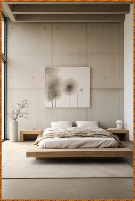 [Ad] 21 Top Modern Japandi Interior Bedroom Hacks You Need To Know This Fall #modernjapandiinteriorbedroom Accent Wall Japandi, White And Brown House Interior Design, Japandi Platform Bed, Japandi Interior Bedroom, Japandi Bedroom Closet, Modern Japandi Interior, Bed Japandi, Japandi Dresser, Japandi Closet