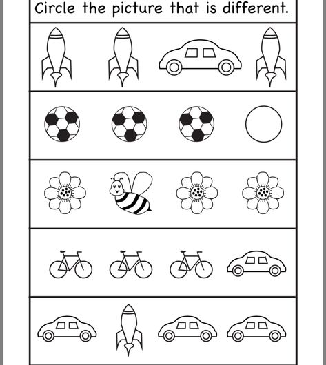 Same And Different Worksheets, Kids Printable Activities, Kids Worksheet, Fun Worksheets For Kids, English Activities For Kids, Kids Worksheets Preschool, Free Preschool Worksheets, Printable Preschool Worksheets, English Worksheets For Kids