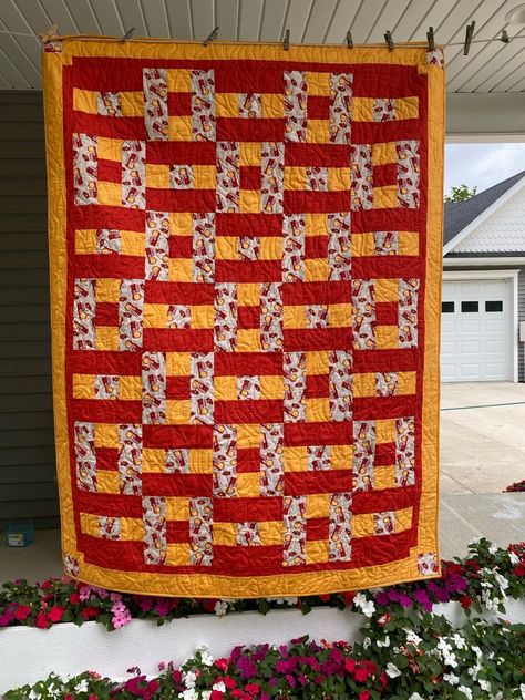 Fireman Quilt, Recycled Shirts, American Patchwork And Quilting, A Year In Review, Flag Quilt, Straight Line Quilting, Decorating Themes, Sampler Quilt, Year In Review