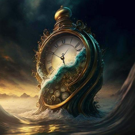 Steampunk Digital Art, Time Travel Art, Steampunk Artwork, Weather Theme, Kit Design, Round Art, Clock Art, Time Art, Cool Wallpapers Art