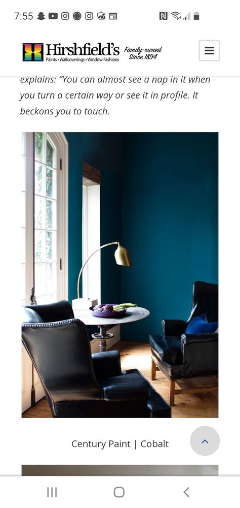 Window Header, Wing Chairs, Teal Bedroom, Benjamin Moore Paint, Blue Walls, Eames Lounge Chair, Benjamin Moore, Wall Color, Paint Color