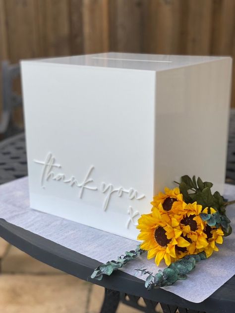 Excited to share this item from my #etsy shop: Personalized Wedding Card Box | Acrylic Money Box | Custom Money Box | Wishing Well Box/Busta Box/ Gift Box/Acrylic Lettering Diy Card Box Wedding, Acrylic Card Box Wedding, White Entry Table, Diy Card Box, Personalized Wedding Card Box, Custom Money, Money Box Wedding, Wedding Card Box, Envelope Box