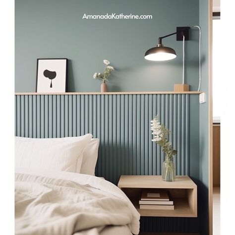 25 Creative Half Wall Paneling Ideas For A New Look - Amanda Katherine Half Wall Paneling Ideas, Half Wall Paneling, Wall Paneling Ideas, Flat Inspiration, Paneling Ideas, Interior Studio, Wall Panels Bedroom, Bedroom Wall Designs, Bedroom Master