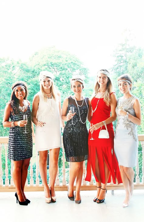 what to wear to a Great Gatsby party. Pinning just incase the opportunity ever arises! Party Like Gatsby, Sarah Vickers, Great Gatsby Themed Party, Great Gatsby Theme, Roaring 20s Party, Classy Girls Wear Pearls, Gatsby Themed Party, Gatsby Theme, Great Gatsby Wedding