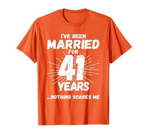 Couples Married 41 Years - Funny 41st Wedding Anniversary T-Shirt 41st Wedding Anniversary, Top Fashion Brands, Shop Top, Fashion Brands, Branded T Shirts, Wedding Anniversary, Top Styles, Fashion Branding, Free Delivery