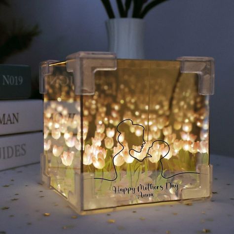 Note:This is a finished night light, it will be equipped with hot-melt glue when it is shipped, if the leaves fall off, they can be glued on, please pay attention. Introduction: Introducing our Enchanting Tulip Night Light, a whimsical fusion of blooming flowers and mirror magic.🥰🥰 Tulip Night Light, Creative Mirror, Mirror Magic, Tulip Lamp, Flower Night, Led Night Lights, Flower Lamp, Leaves Fall, Personalized Birthday Gifts