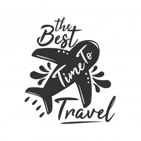 The best time to travel Premium Vector Travel Art Drawing, Calligraphy Quotes Doodles, Best Time To Travel, Doodle Quotes, Time To Travel, Hand Lettering Quotes, Drawing Quotes, Creative Lettering, Travel Time