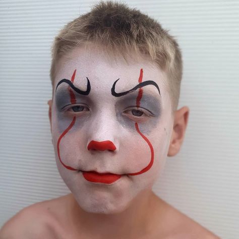 Halloween Makeup Boys Easy, Face Paint Ideas Easy, Diy Halloween Face Paint, Easy Halloween Face Paint, Exposed Nerve, Paint Ideas Easy, Boy Halloween Makeup, Halloween Face Painting Ideas, Halloween Face Paint Ideas