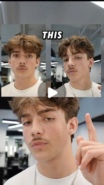 Elijah Forcier on Instagram: "Middle part hairstyle Tutorial ✨  What hairstyle do you want to see next?  Let me know down in the comments below 👇🏻  Also dm me or comment any questions you might have, always active in the comments 💬 . . . . #Hairstyle #hairtutorial #haircare #menshair #hairstyles #hairtransformation #haircut #barber #hair" Middle Part Undercut, Mens Middle Part, Middle Part Fringe, Medium Length Middle Part, Middle Part Fade, Messy Middle Part Men, Middle Part Men, Middle Part Hairstyles Men, Middle Part Hairstyle