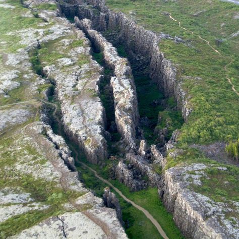 Continental drift in Iceland European Plates, America Photography, Tectonic Plates, Continental Drift, Iceland Photography, Plate Tectonics, Iceland Travel, Natural Phenomena, Aerial View