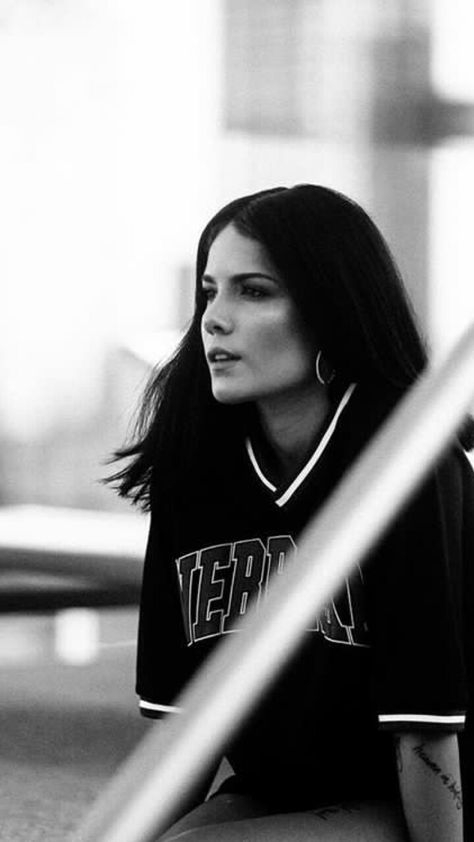 Halsey, A Woman, Magazine, Black And White, Tumblr, Hair, White, Black