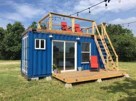 Shipping Container Cabin, Container Cabin, Container Buildings, Building A Container Home, Adobe House, Container Architecture, Tiny House Listings, Container House Plans, Rustic Retreat