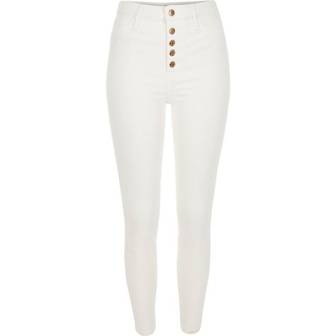 White Jeans Outfit, Jeans Outfit, High Rise Jeans, Jean Outfits, Clothing Items, White Jeans, High Rise, Sweatpants, Pants