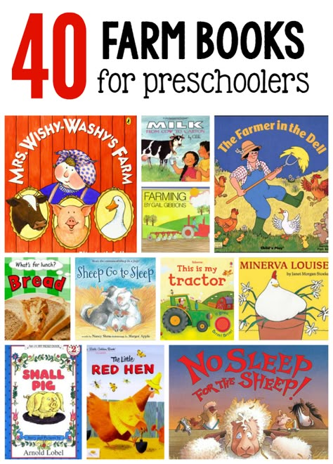 These farm books for preschoolers are wonderful to read during a preschool farm theme! Farm Unit Preschool, Books For Preschool, Preschool Farm, Books For Preschoolers, Farm Lessons, The Measured Mom, Farm Theme Preschool, Measured Mom, Farm Books