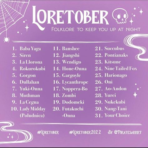 October Drawing Challenge, 30 Day Art Challenge, Art Journal Challenge, Scary Tales, 30 Day Drawing Challenge, October Art, Art Style Challenge, Drawing Ideas List, Art Journal Prompts