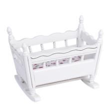 White Baby Cribs, Doll House Bedroom, Wooden Cradle, Kids Room Accessories, Wooden Nursery, Nursery Room Furniture, Dollhouse Living Room, Doll Crib, Toddler Crib