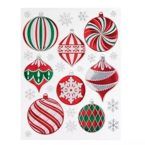 Wall Clings, Adhesive Wall Art, Ornament Wall, Ornament Drawing, Art Hobby, Harlequin Pattern, Fun Christmas Crafts, Art Hobbies, Silver Ornaments